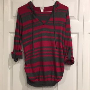 Motherhood Maternity rolled sleeve sweater